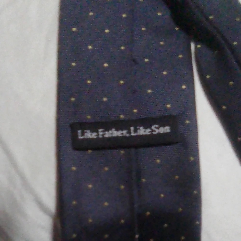 Navy Blue Polka Dot Necktie